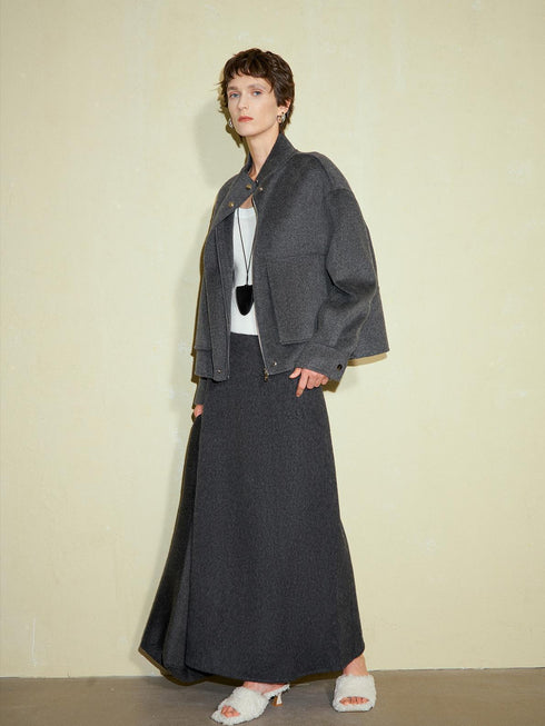 Halvo Wool Stand Jacket